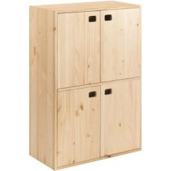 Astigarraga Meuble De Rangement En Pin 4 Portes Dinamic.
