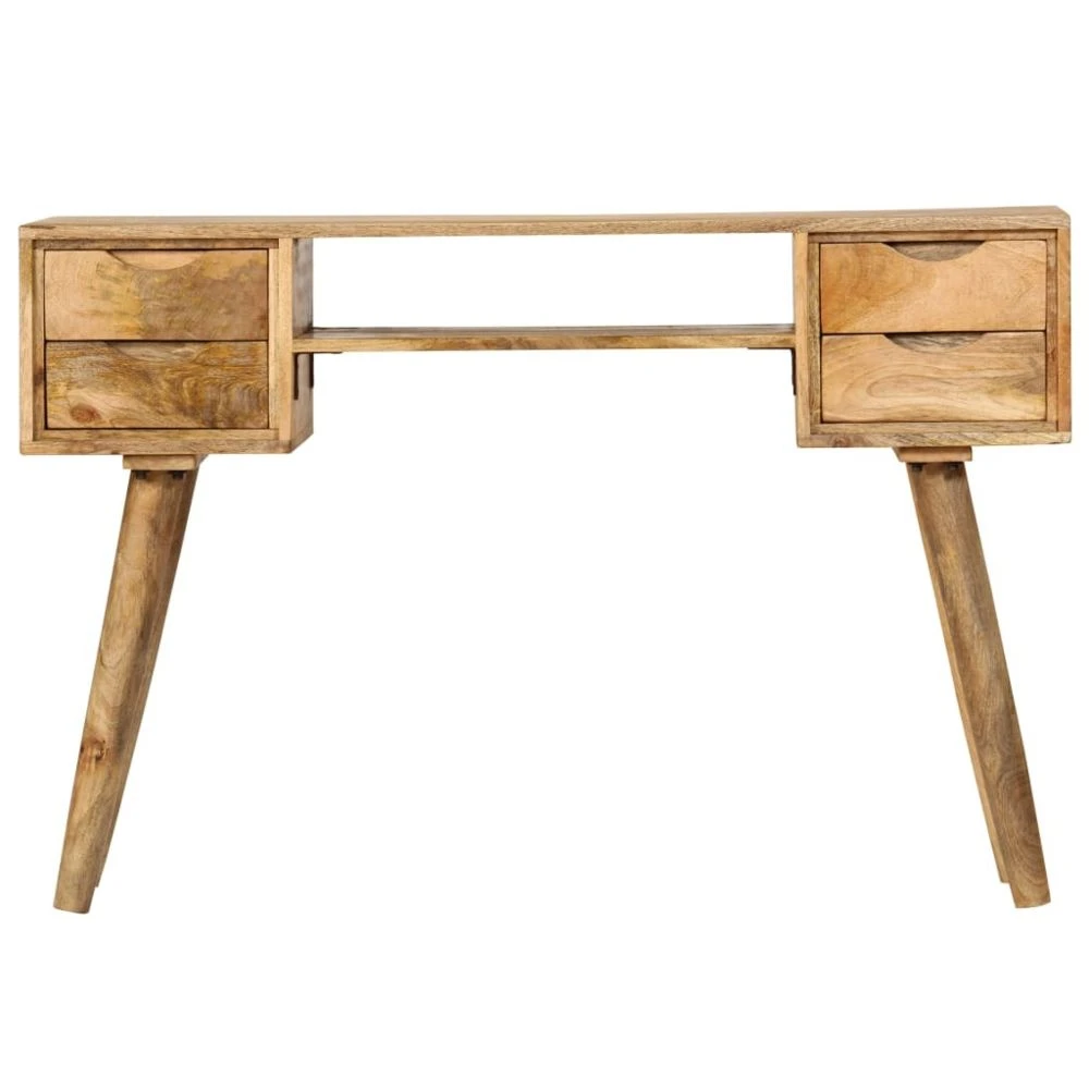 VidaXL Bureau Bois De Manguier Massif 115 X 47 X 76 Cm – Image 2