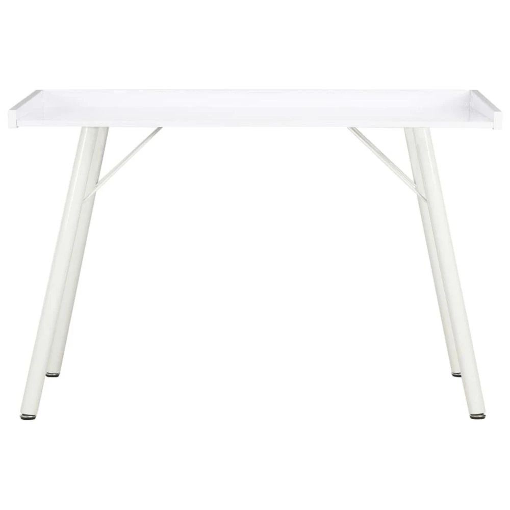 VidaXL Bureau Blanc Table D'Ordinateur Meuble Informatique Ecriture Et... – Image 2