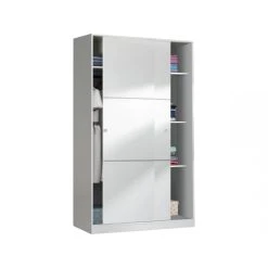 Habitat Et Jardin Armoire Max - 2 Portes Coulissantes - 200 X 120 X 50 Cm - Blanc