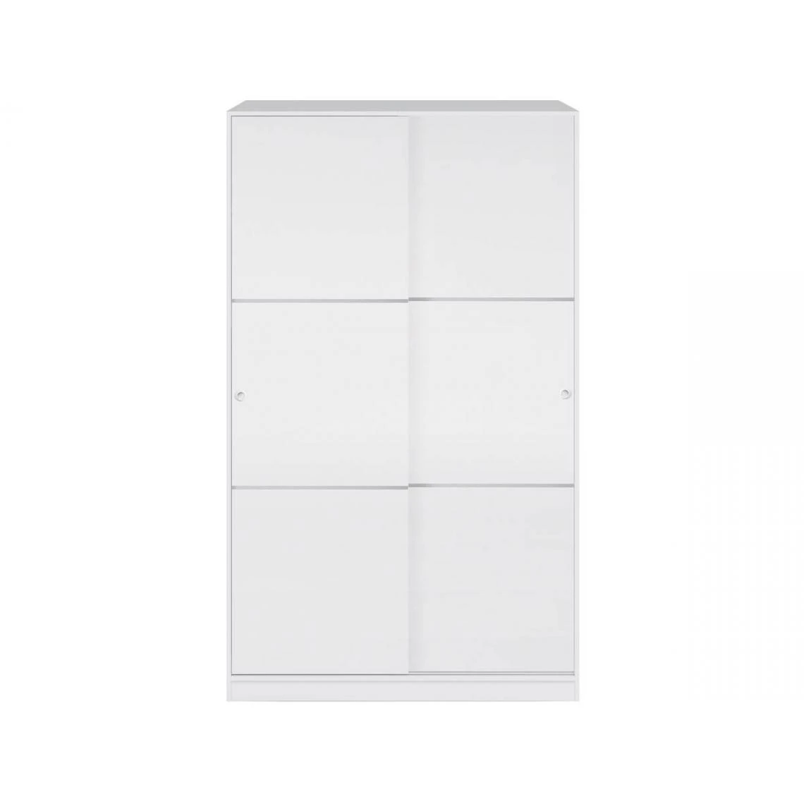 Habitat Et Jardin Armoire Max - 2 Portes Coulissantes - 200 X 120 X 50 Cm - Blanc – Image 3