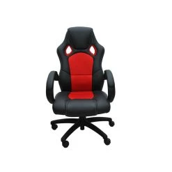 Bcelec Bs11010-4 Siège Baquet Fauteuil De Bureau Rouge Et Noir, Tissu Et Cui...