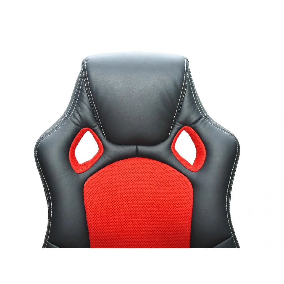 Bcelec Bs11010-4 Siège Baquet Fauteuil De Bureau Rouge Et Noir, Tissu Et Cui... – Image 2