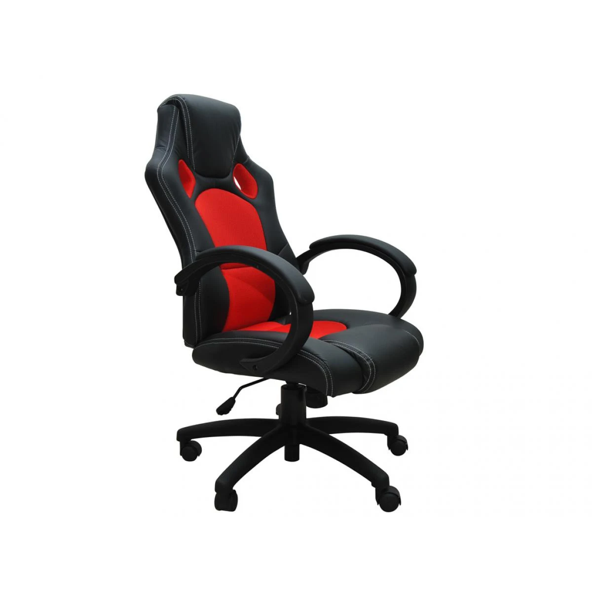 Bcelec Bs11010-4 Siège Baquet Fauteuil De Bureau Rouge Et Noir, Tissu Et Cui... – Image 3