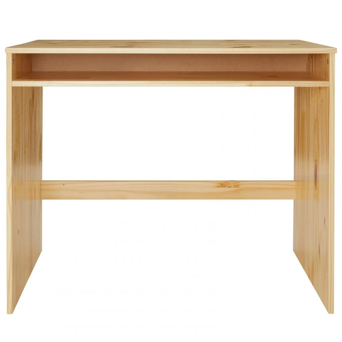 IDIMEX Bureau ALICE Avec 1 Niche, En Pin Massif Vernis Naturel – Image 2