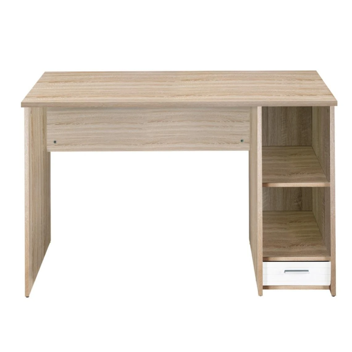 Simmob Bureau ChĂȘne Naturel Et Blanc 1 Caisson â Image 4