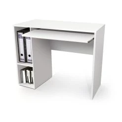 Pegane Bureau Coloris Blanc - Longueur 90 X Profondeur 45 Cm