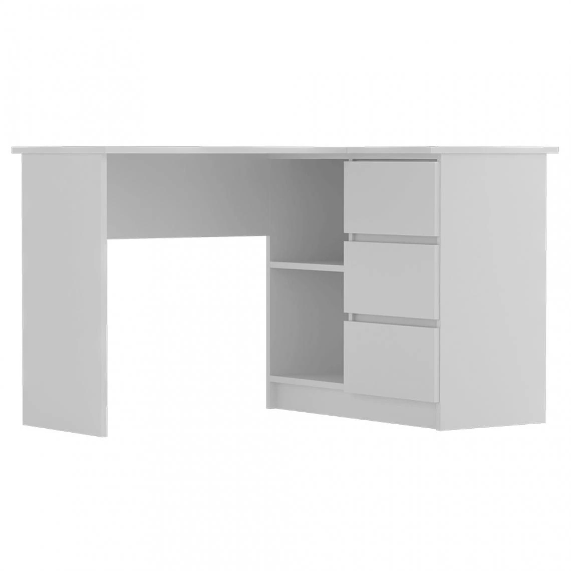 Selsey Bureau D’angle - GERANIO - 124 Cm - Blanc - Style Scandinave – Image 2