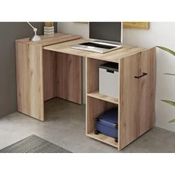 Mobistoxx Bureau Escamotable Smolty Chêne Naturel