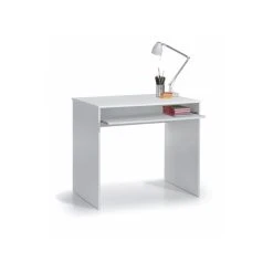 Usinestreet Bureau GABY Avec Tablette Extractible L90cm X H79cm - Blanc