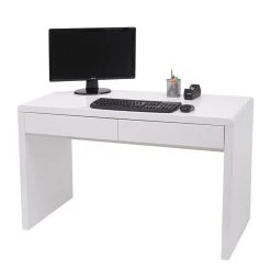 Mendler Bureau HWC-G51, Bureau Bureau Informatique Table De Travail, Blanc Bri...