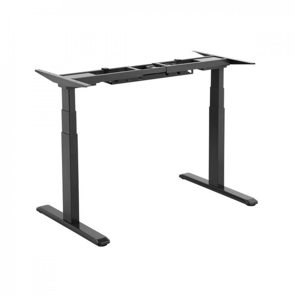 Kimex Bureau Motorisé Assis-debout 180x75cm Plateau Noyer/Pied Noir – Image 2