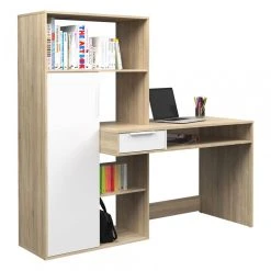 ALTER Bureau Multifonction Avec Bibliothèque, Table D'étude, Parfait Pour ...