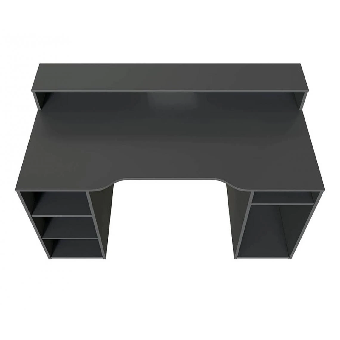 Pegane Bureau Pour Ordinateur, Station E-Gaming Coloris Anthracite En Bois MD... – Image 4