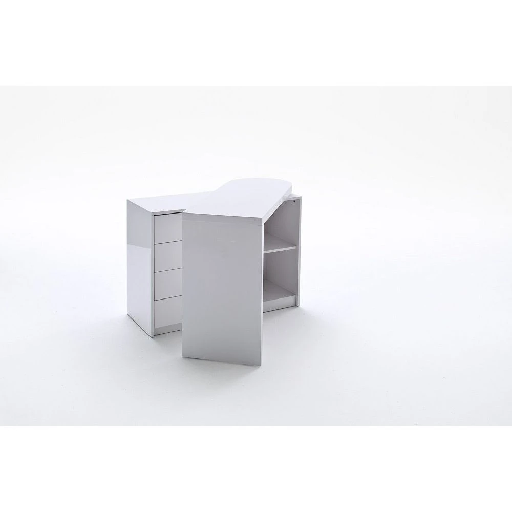 Inside 75 Bureau Modulable MARKUS Laqué Blanc Brillant – Image 3