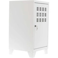 PIERRE HENRY Caisson De Rangement Porte Collégien Blanc Mat.