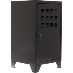 PIERRE HENRY Caisson De Rangement Porte Collégien Noir Mat.