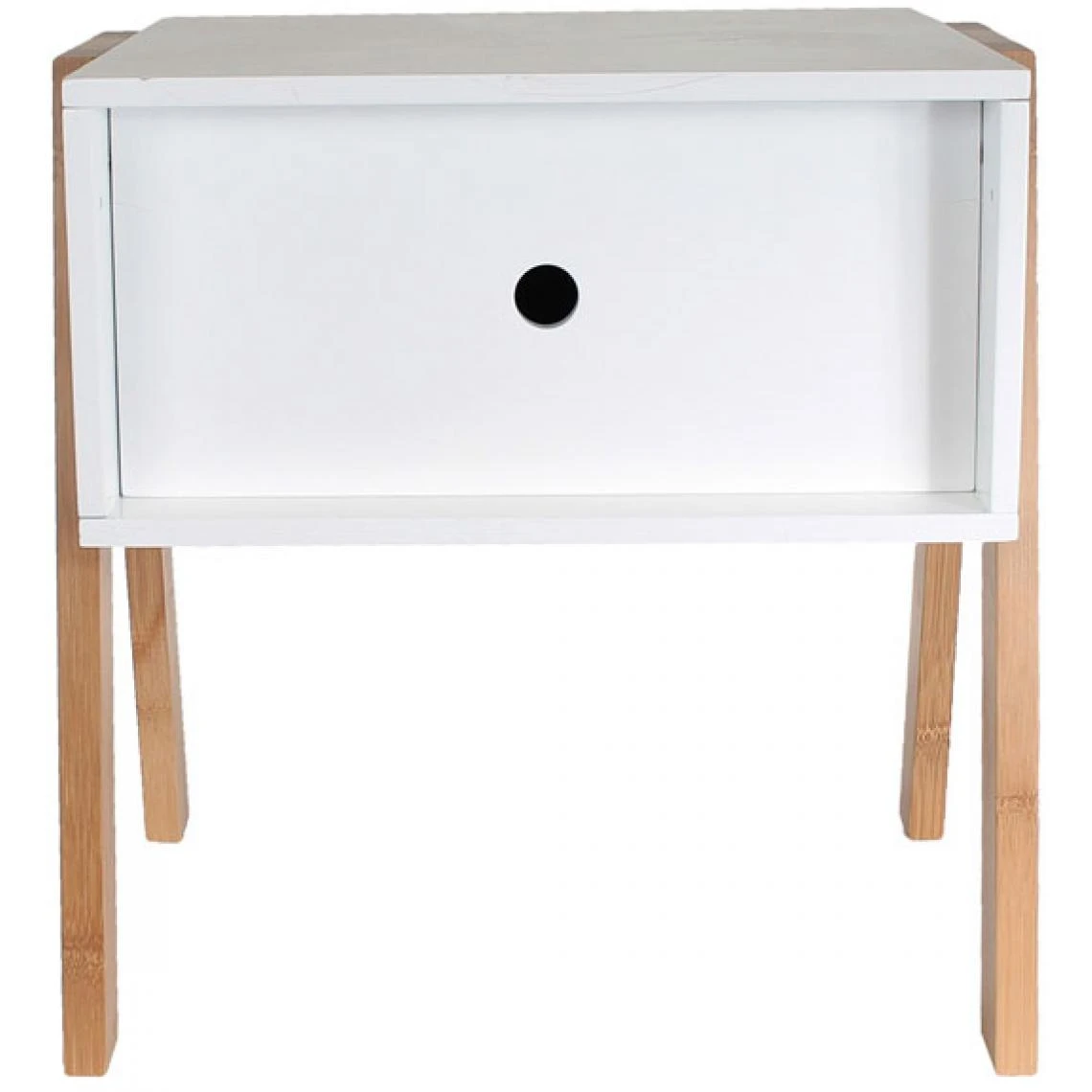 3S. X Home Table De Chevet Empilable Blanc ICHIGO