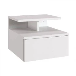 BUT Chevet Suspendu Avec Tiroir LANASH Blanc