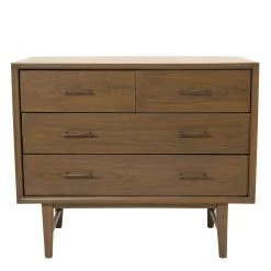 MACABANE Commode 4 Tiroirs Bois De Mindi - LAYANA