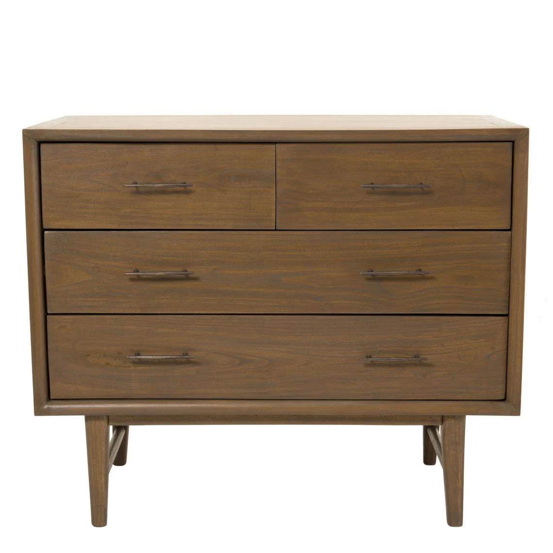 MACABANE Commode 4 Tiroirs Bois De Mindi - LAYANA