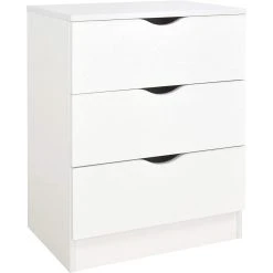 Leomark Commode Blanche Avec Les Tiroirs ROMA