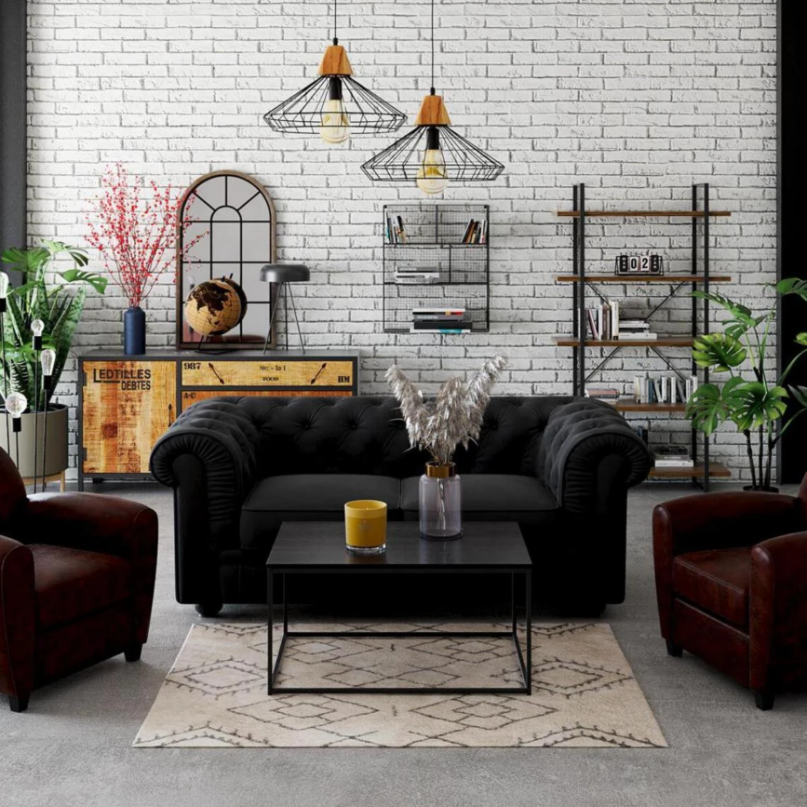 3S. X Home Commode En Bois Et En Métal L160 CESARINE – Image 7