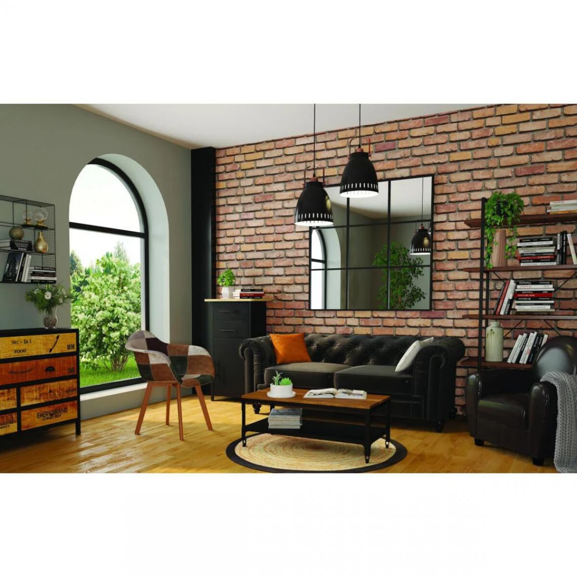 3S. X Home Commode En Bois Et En Métal L160 CESARINE – Image 8