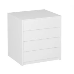 Pegane Commode Meuble De Rangement Coloris Blanc - Longueur 50 X Hauteur 73.4...