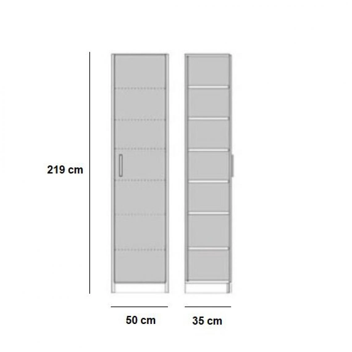 Inside 75 Composition Lit Escamotable VERTIGO SOFA Chêne Canapé Gris L : 311 C... – Image 5
