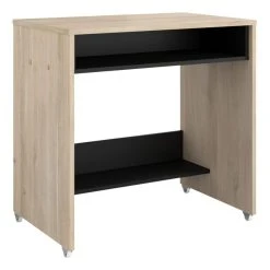 BUT Console Informatique INDEX Imitation Chêne Et Noir