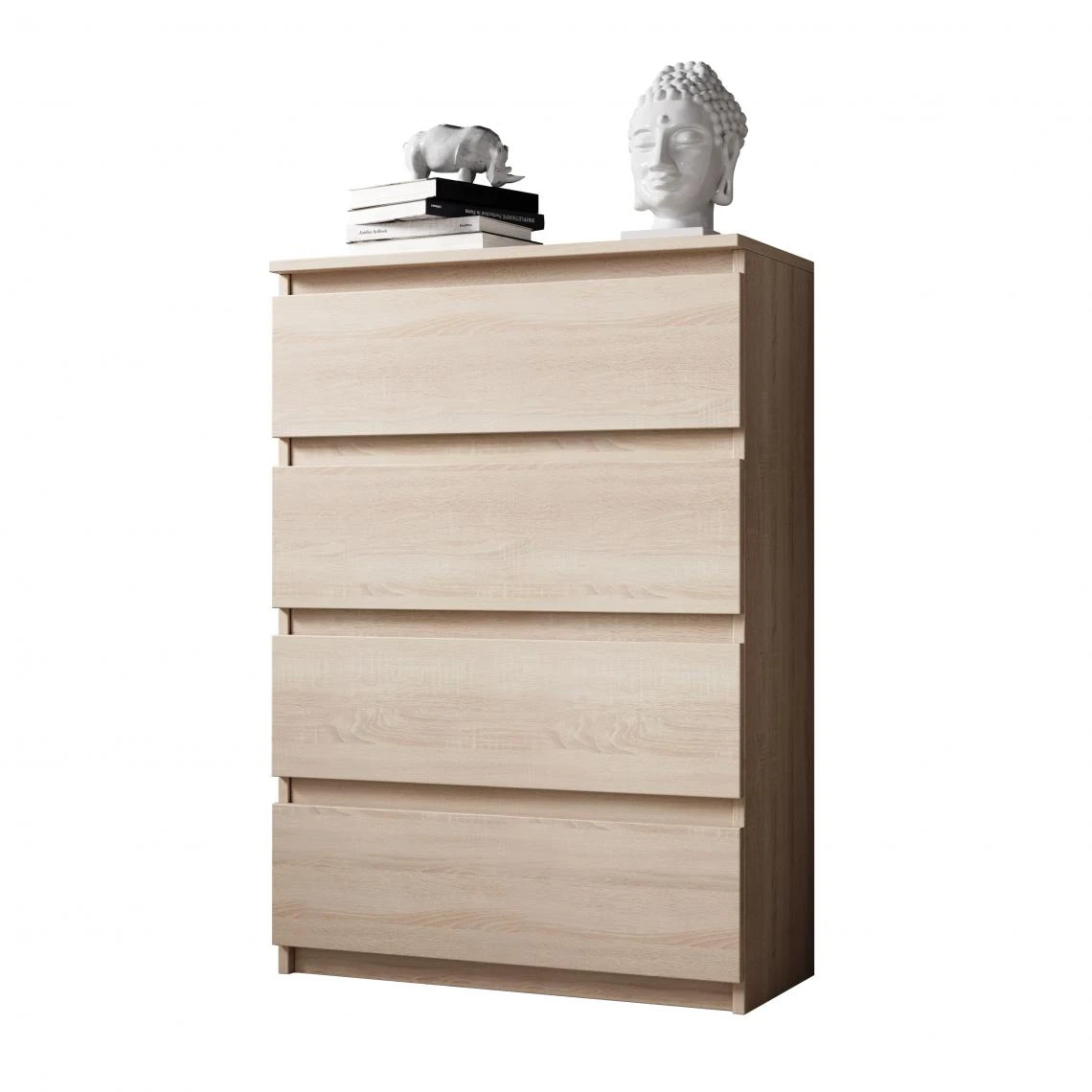 Furnix Commode / Meuble De Rangement ARENAL Avec 4 Tiroirs 70 X 37 X 9... – Image 3