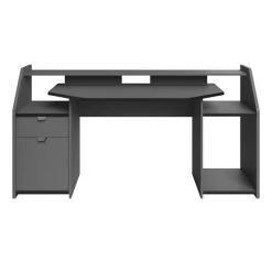 BUT Bureau Gamer LED DARKUSS Gris Noir