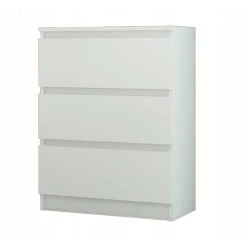 Hucoco GENEVA | Commode Contemporaine Chambre Salon Bureau | 70x40x76 | 3 Tir...