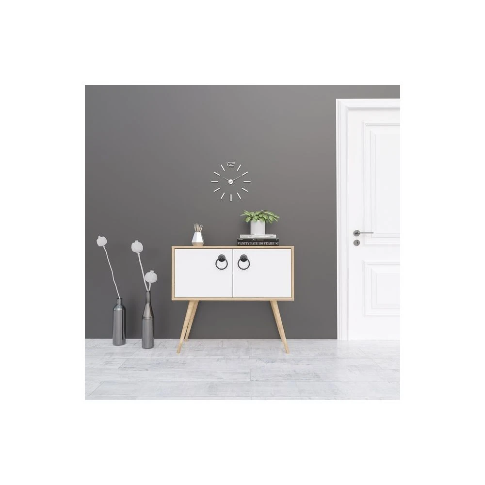 HOMEMANIA Tia Meuble De Rangement Multi-Usages Avec Portes, étagères... – Image 2