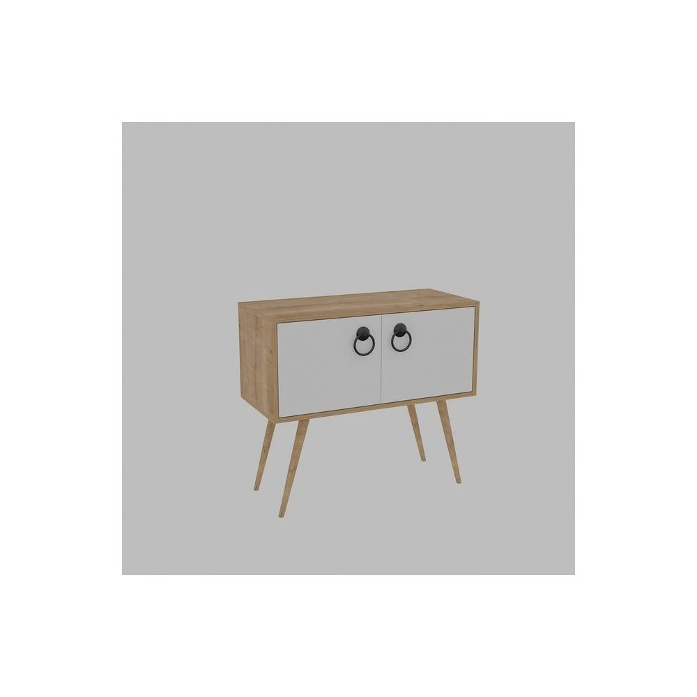 HOMEMANIA Tia Meuble De Rangement Multi-Usages Avec Portes, étagères... – Image 4