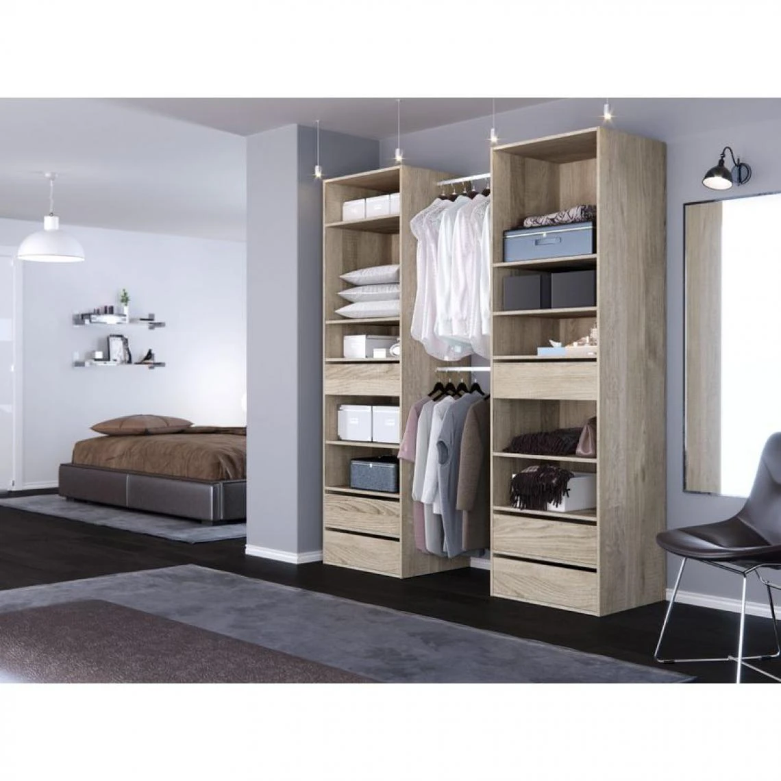 BUT Kit Dressing JIMMY Imitation Chêne – Image 2