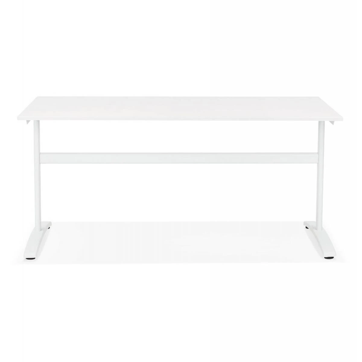 Alterego Grand Bureau Droit 'CRYPTO' Blanc - 160x80 Cm – Image 3