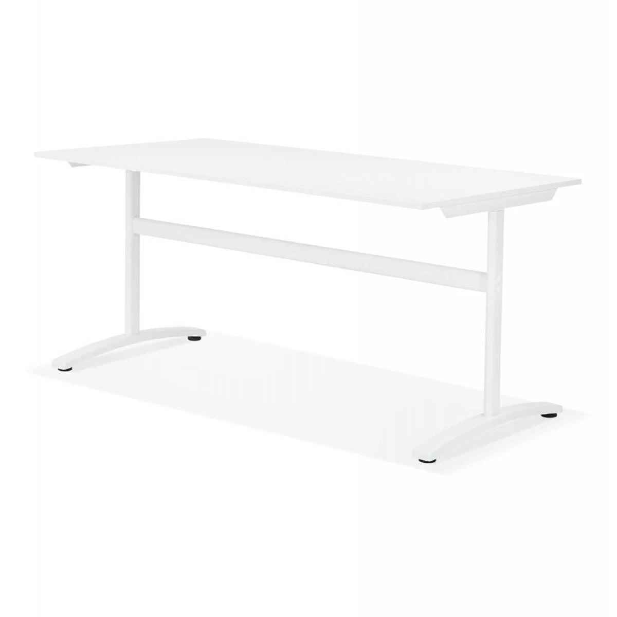 Alterego Grand Bureau Droit 'CRYPTO' Blanc - 160x80 Cm – Image 5
