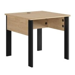 BUT Retour Bureau L. 80 Cm FARO Imitation Chêne Et Noir