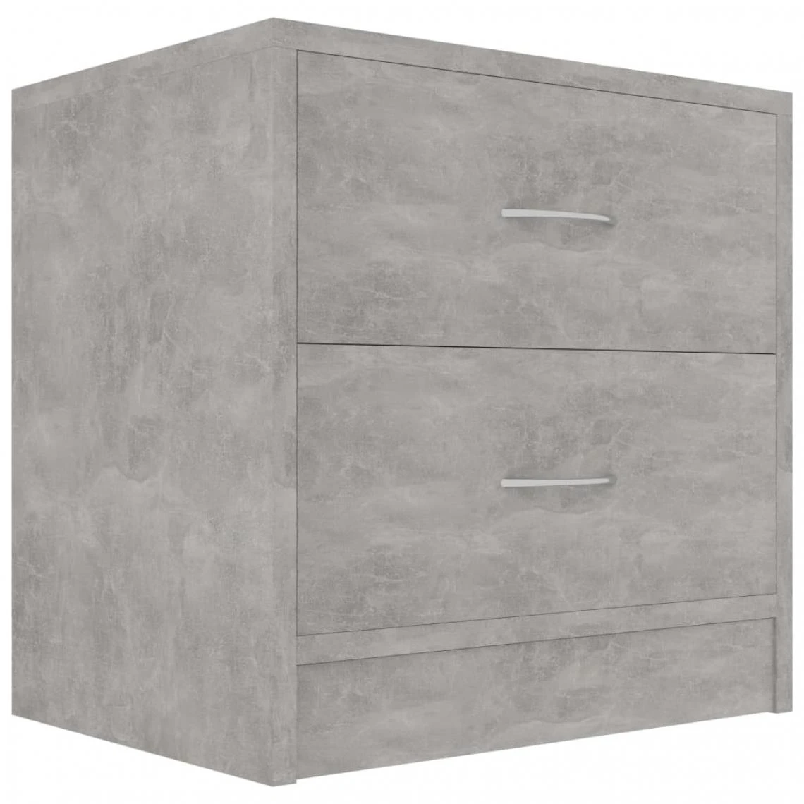 Chunhelife Table De Chevet Gris Béton 40 X 30 X 40 Cm Aggloméré – Image 2