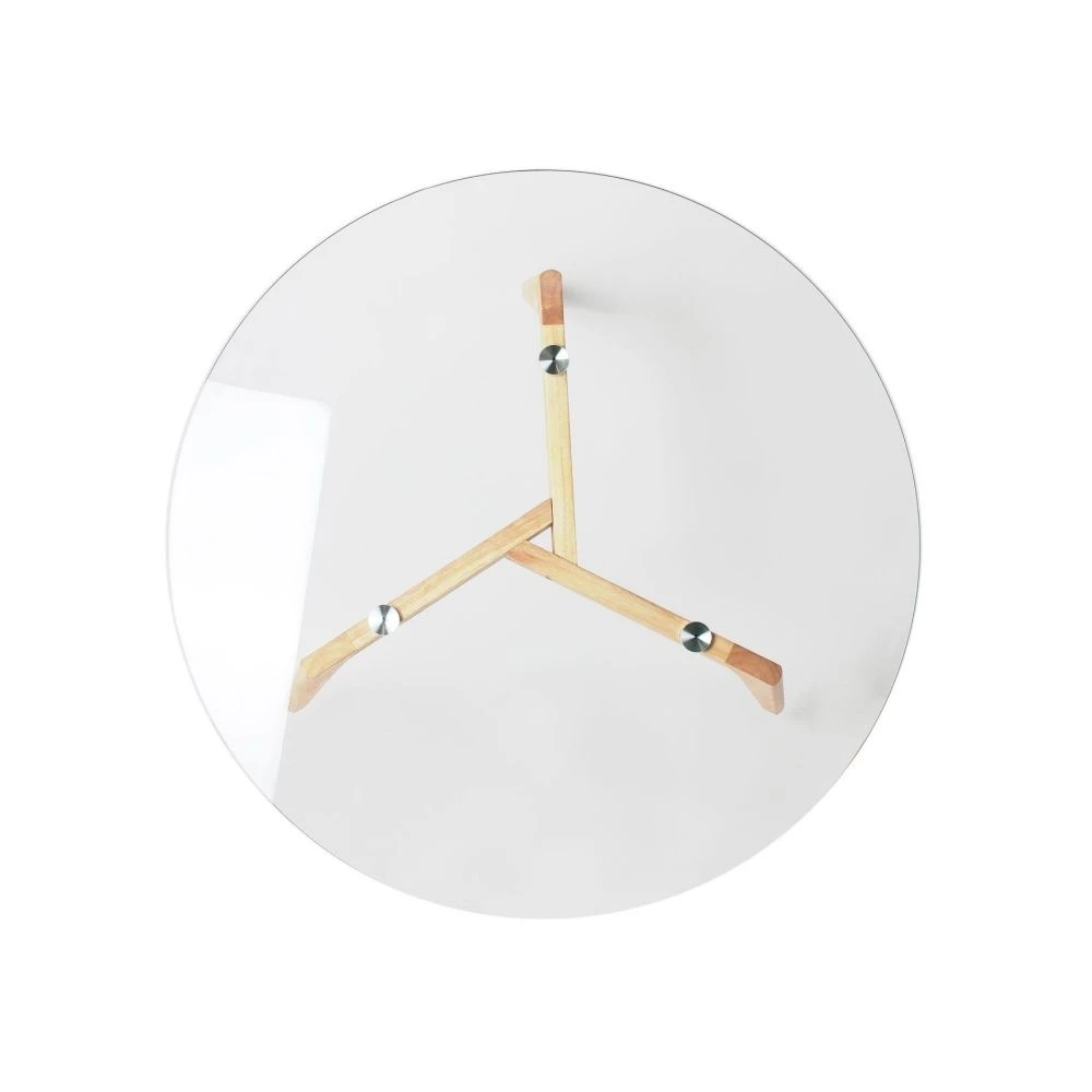 The Home Deco Factory Table Basse Ronde Plateau En Verre 80 Cm. – Image 2