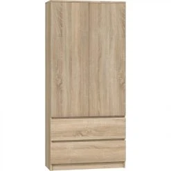 Hucoco TURIN | Armoire Style Moderne Chambre Salon | Penderie Multifonctions ...