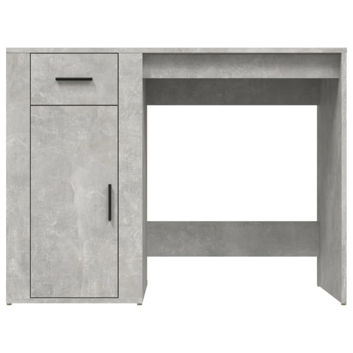 VidaXL Bureau Gris Béton 100x49x75 Cm Bois D'ingénierie – Image 5