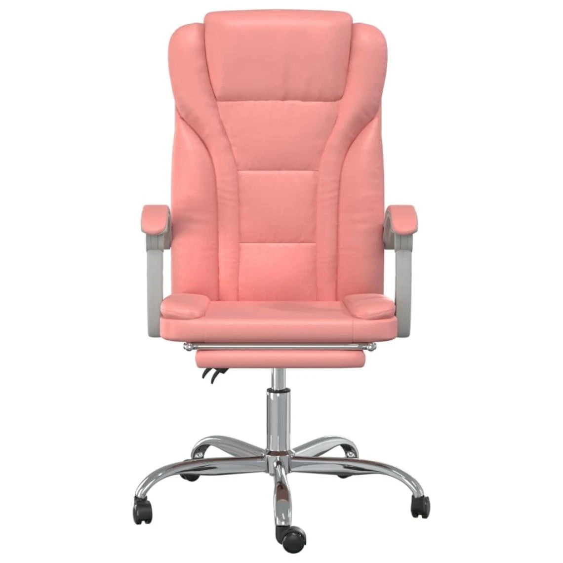 VidaXL Fauteuil Inclinable De Bureau Rose Similicuir – Image 2