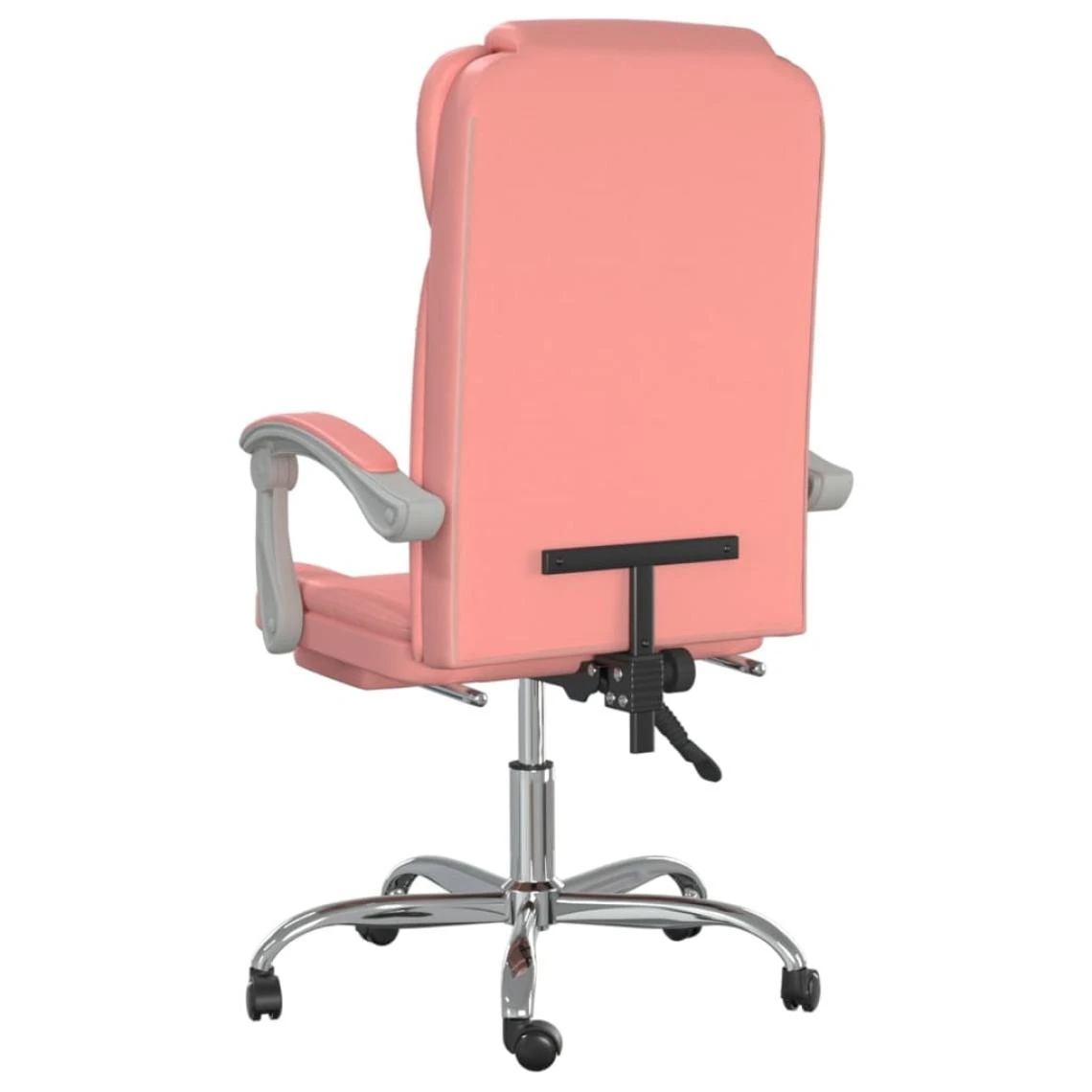 VidaXL Fauteuil Inclinable De Bureau Rose Similicuir – Image 4