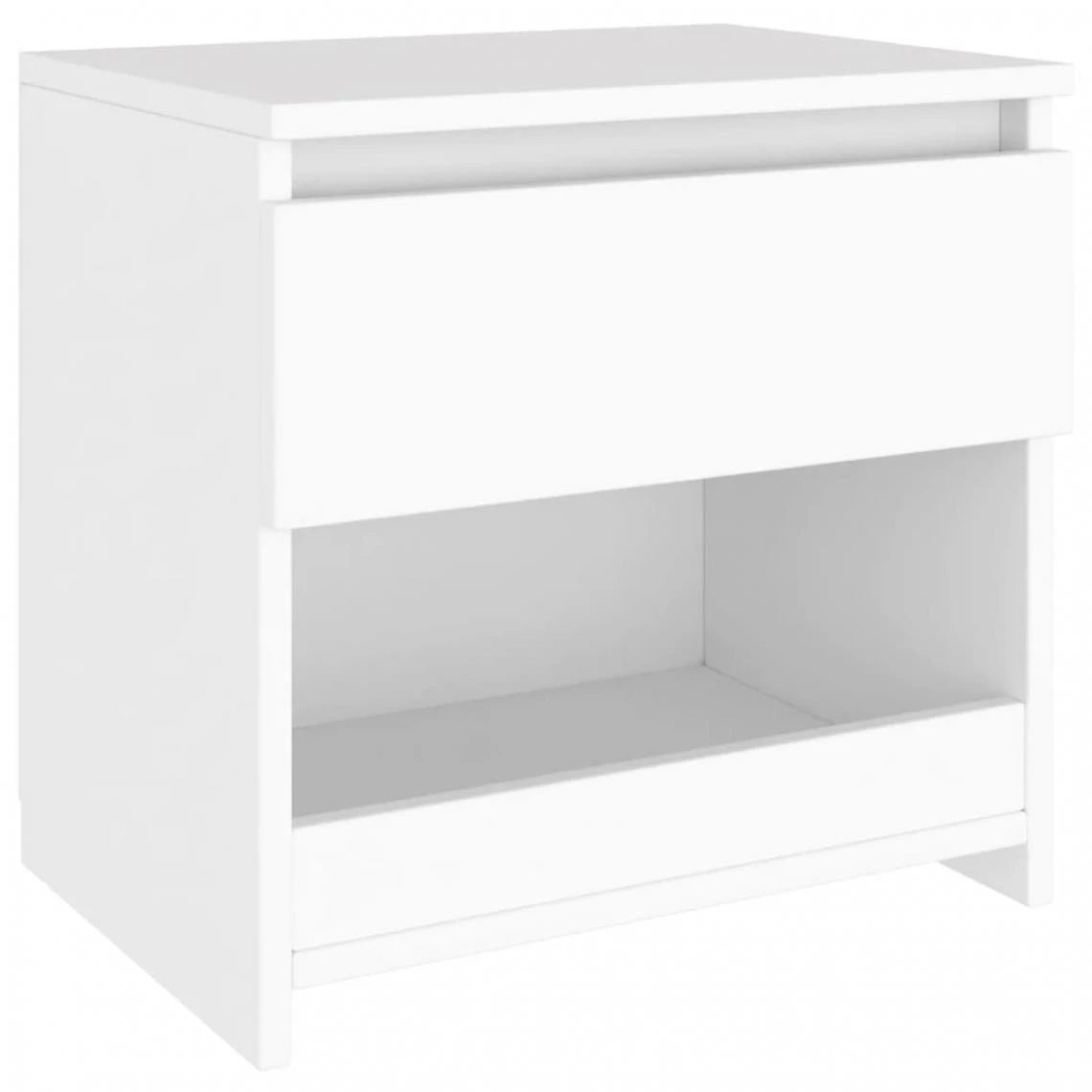 VidaXL Table De Chevet Blanc 40x30x39 Cm Aggloméré – Image 2